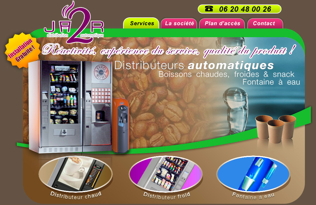 JA2R Distribution - Distributeur de boisson automatique